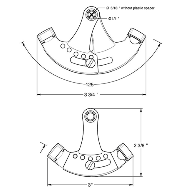 Deltana HPA69 Door Hinge Pin Stop