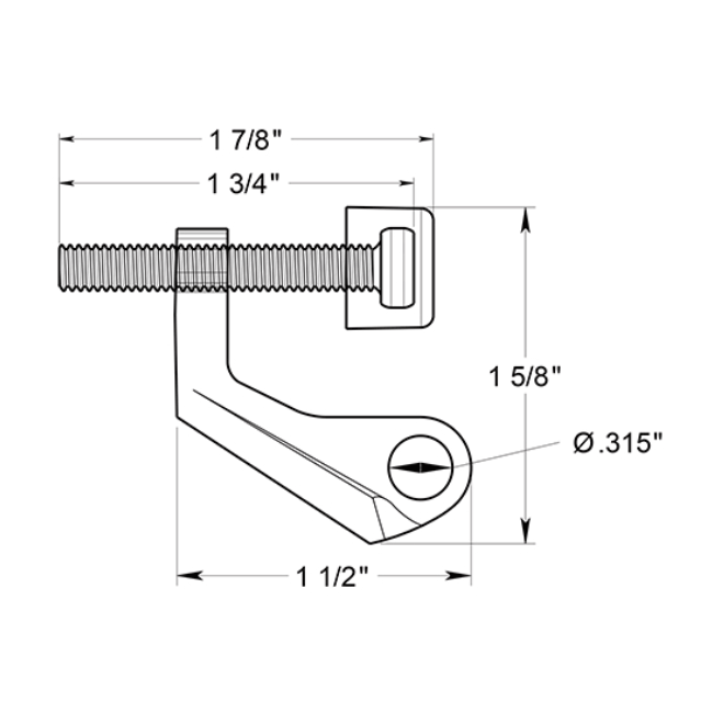 Deltana HPS88 Door Hinge Pin Stop