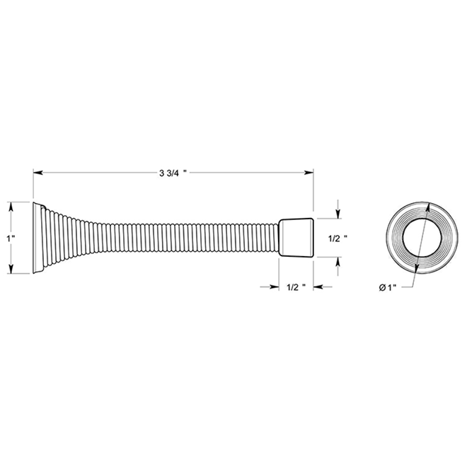 Deltana SDS375 Door Bumper
