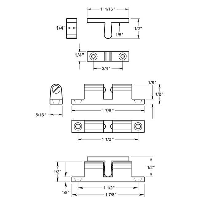 Deltana BTC10 Door Tension Catch