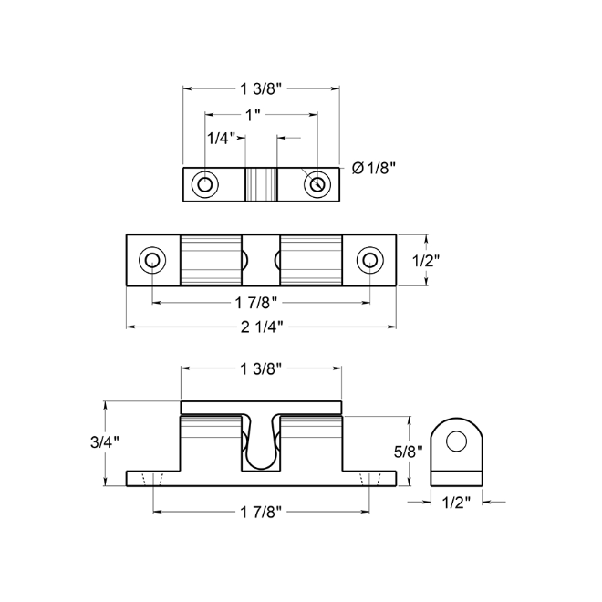 Deltana BTC20 Door Tension Catch