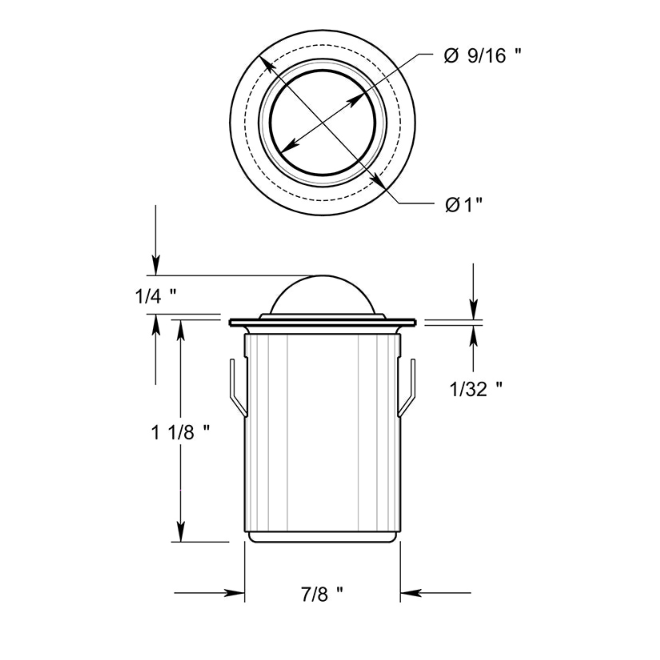 Deltana DBC10 Door Ball Catch Deltana DBC10 Door Ball Catch
