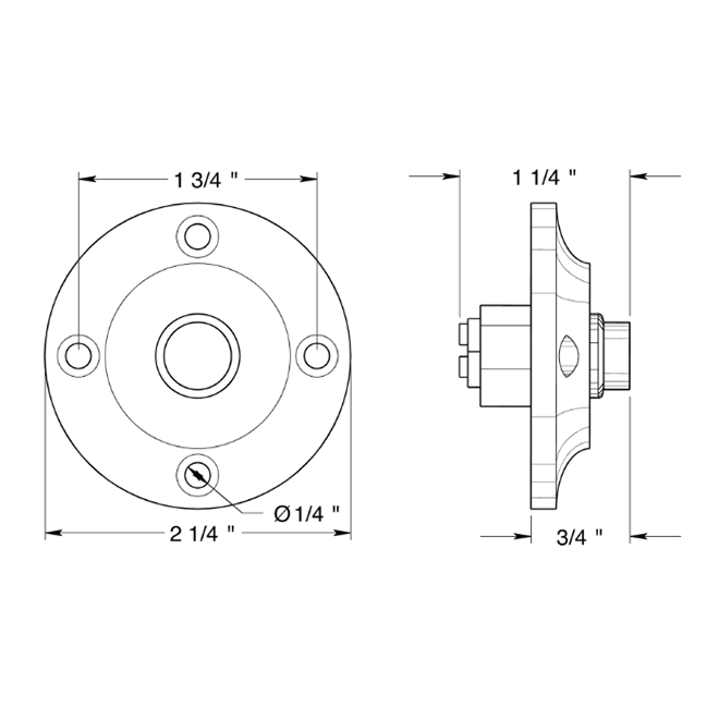 Deltana BBR213 Door Bell Button