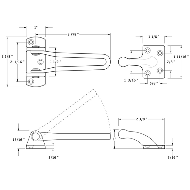 Deltana DG425 Door Guard