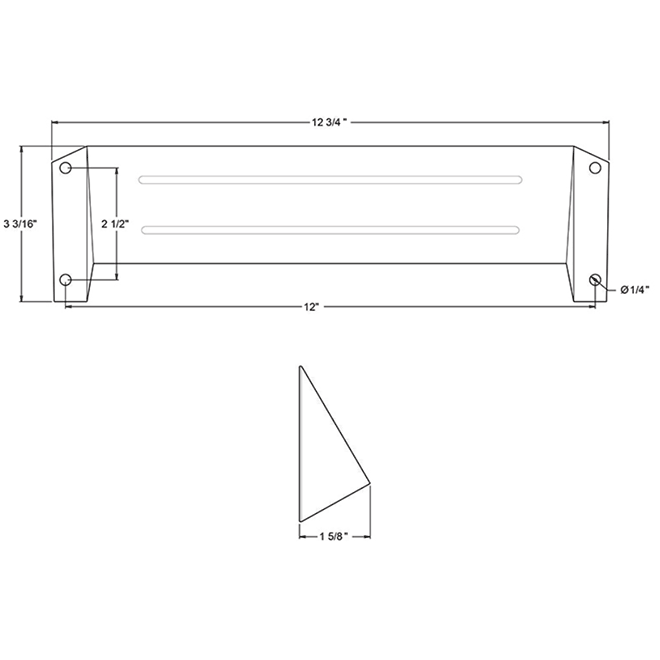 Deltana MSH158 Door Mail Slot Hood