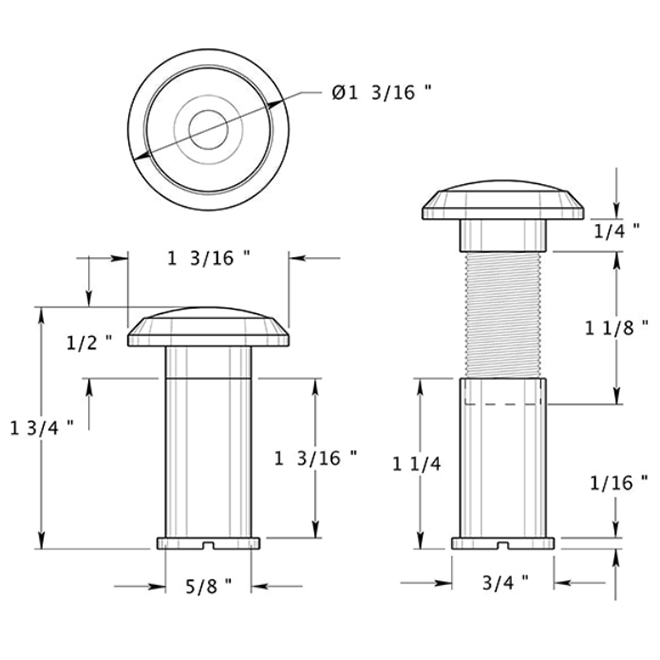 Deltana 55211 Door Viewer