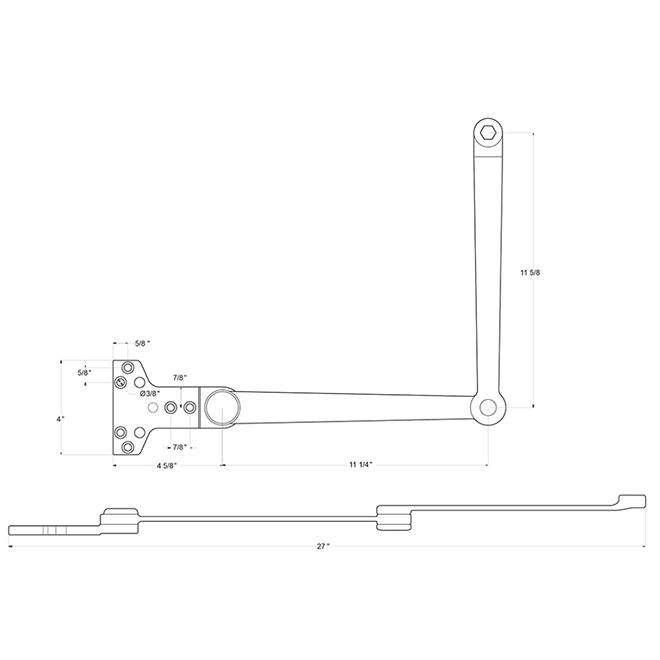 Deltana [DCCA4041] Door Closer Cushion Arm