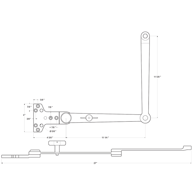 Deltana [DCHA4041] Door Closer Cushion Arm