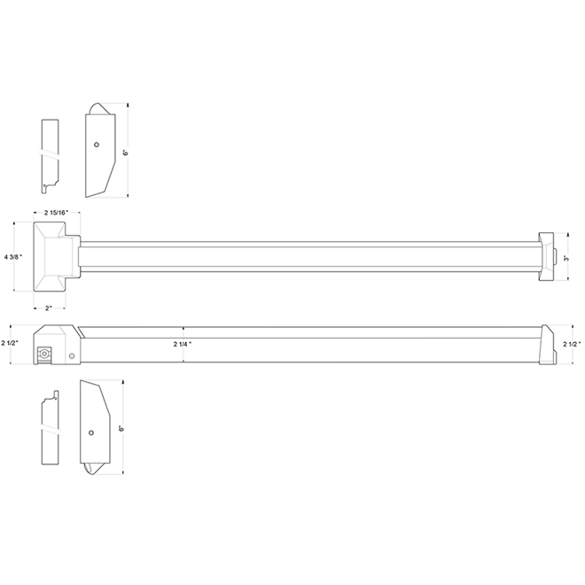 Deltana [PDVR36] Door Exit Device