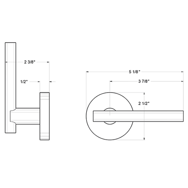 Deltana [ZMLR4] Door Lever