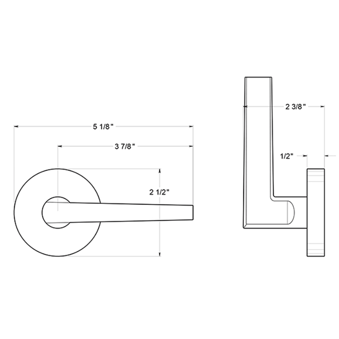 Deltana [ZPLR4] Door Lever