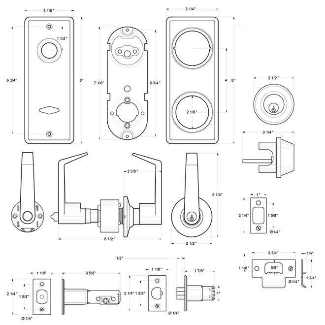 Deltana [CL300ILC] Door Interconnected Lock