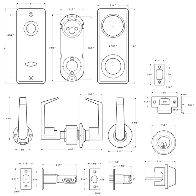 Deltana [CL308ILC] Door Interconnected Lock