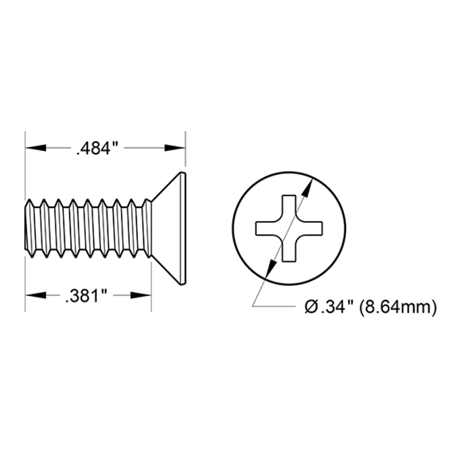 Deltana SCMB1005 Machine Screw