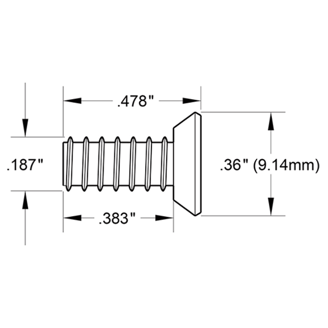 Deltana SCMS1005 Machine Screw