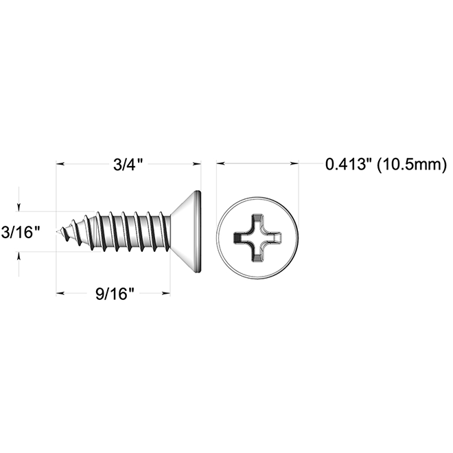 Deltana SCWB1275 Machine Screw