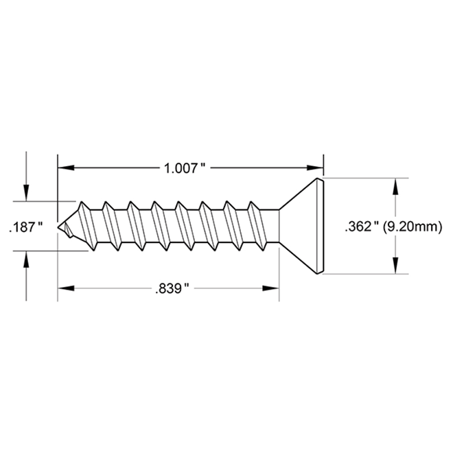 Deltana SCWS1010 Machine Screw