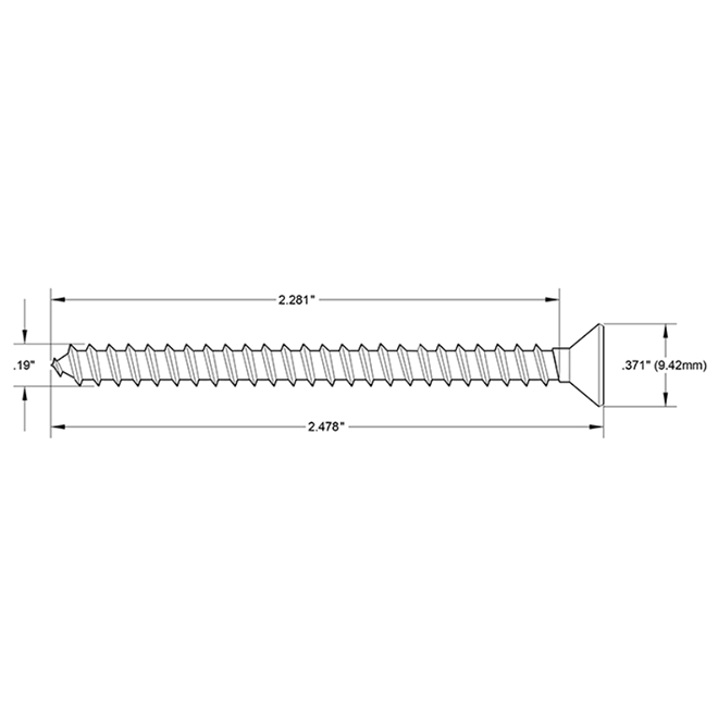 Deltana SCWS1025 Machine Screw