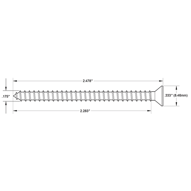 Deltana SCWS925 Machine Screw