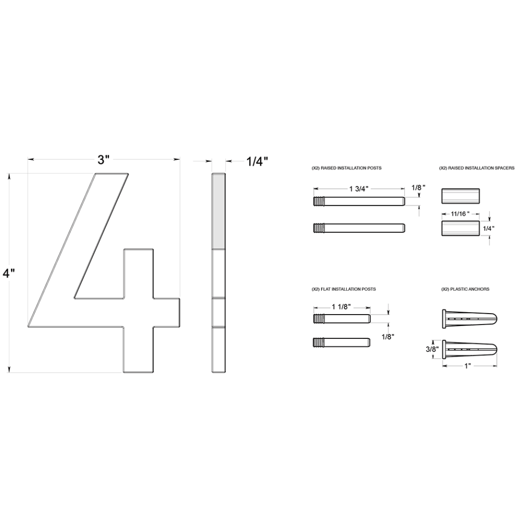 Deltana RNB-4 House Number