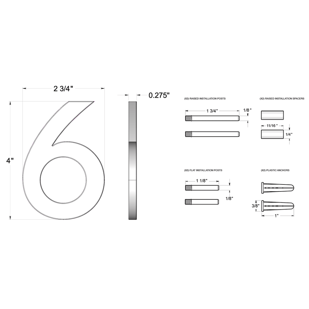 Deltana RNB-6 House Number