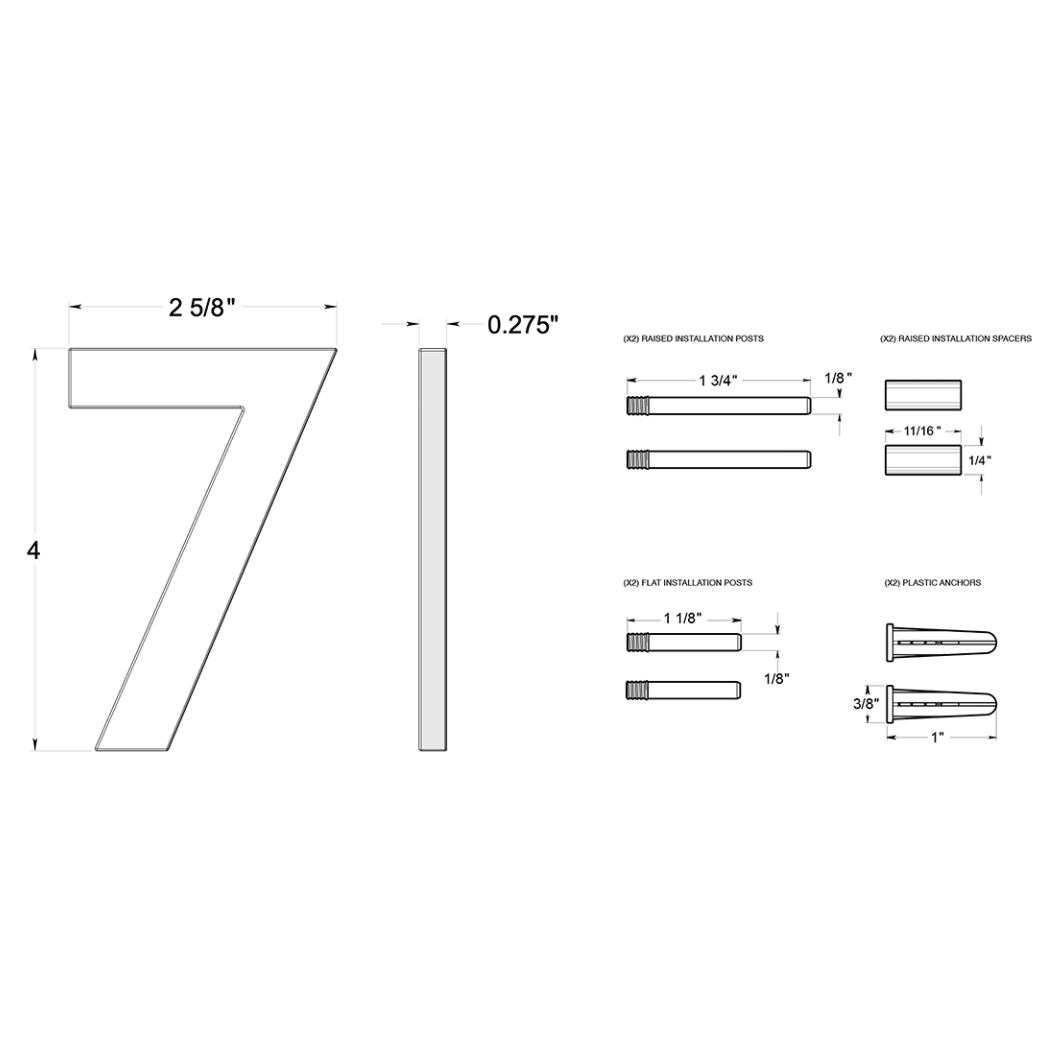 Deltana RNB-7 House Number Deltana RNB-7 House Number