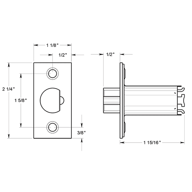 Deltana [G1RLE275] Door Latch