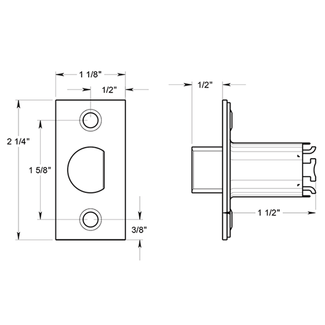 Deltana [G1RLP238] Door Latch