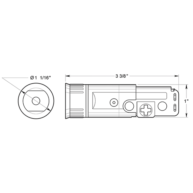 Deltana [G2DLDB] Door Deadbolt Latch