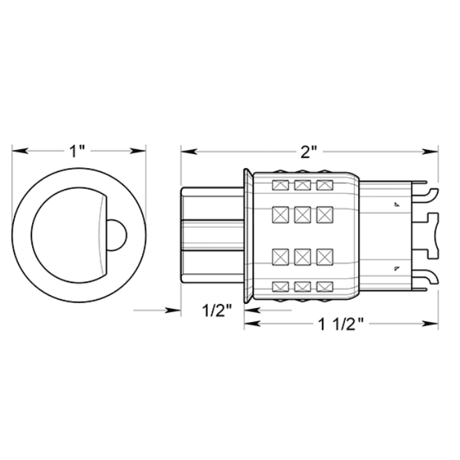 Deltana [G2DLE238] Door Latch