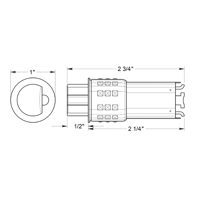 Deltana [G2DLE275] Door Latch