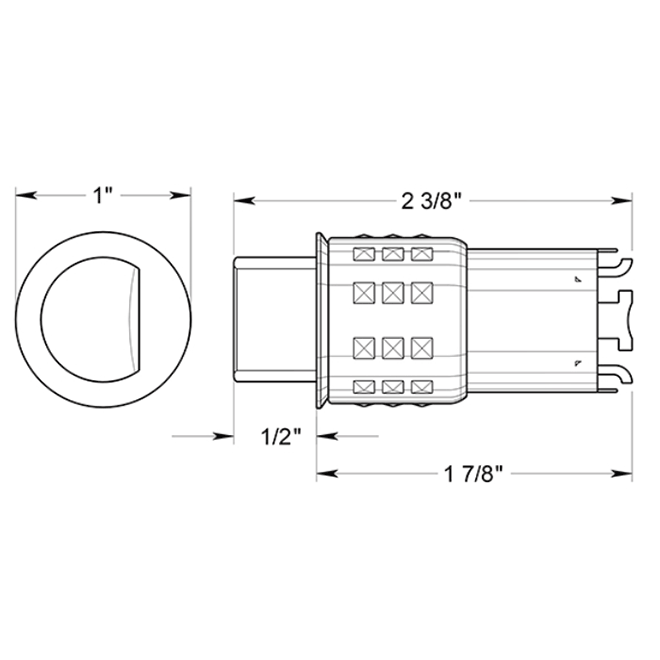 Deltana [G2DLP238] Door Latch