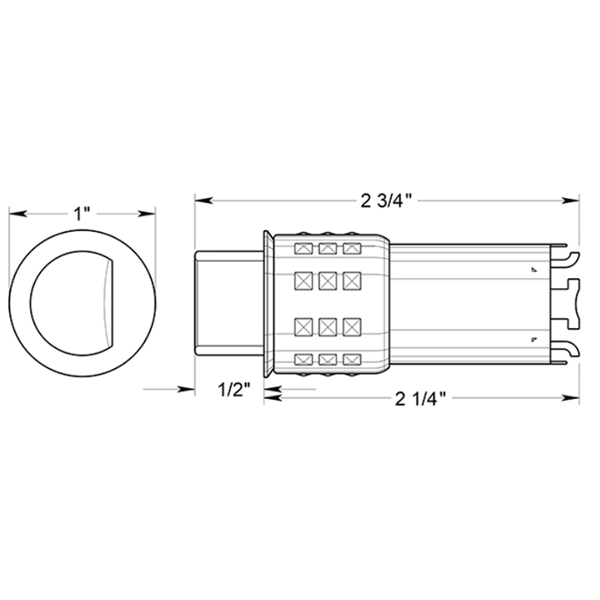 Deltana [G2DLP275] Door Latch