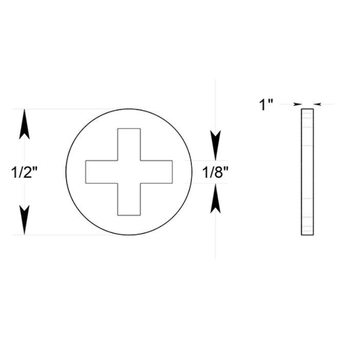 Deltana [BTP500] Door Exit Device Spacer Tail Piece