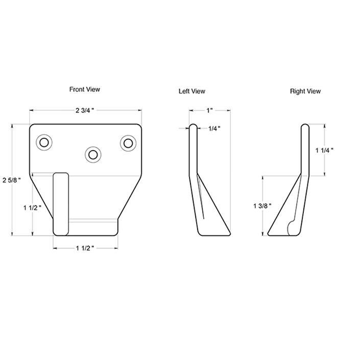 Deltana [DDS36] Door Exit Device Strike