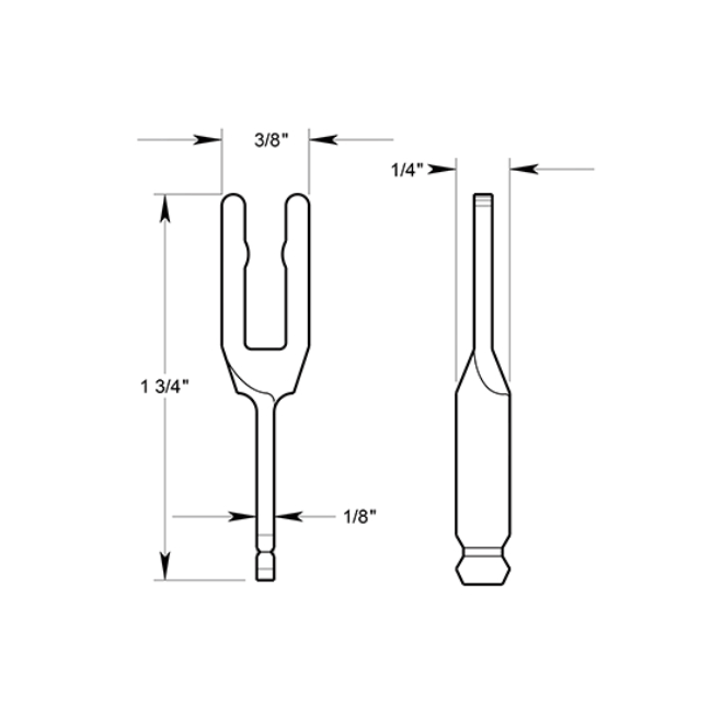 Deltana [TPRC100] Door Exit Device Tail Piece Retaining Clip