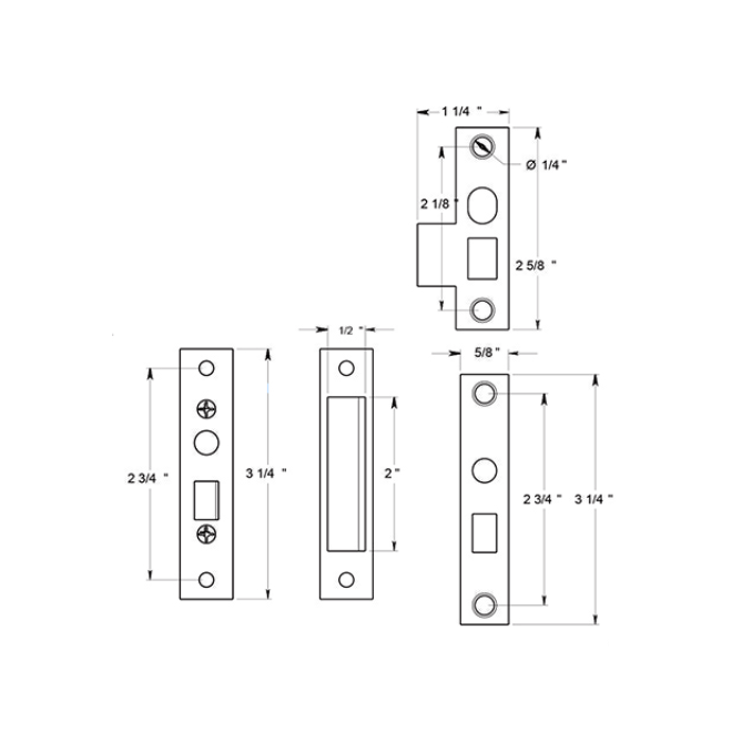 Deltana [SDML334] Storm Door Latch