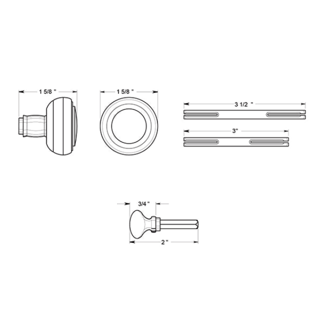 Deltana [SDML334] Storm Door Latch