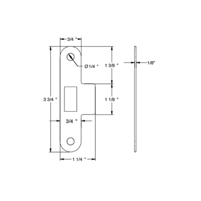 Deltana [SDML334] Storm Door Latch