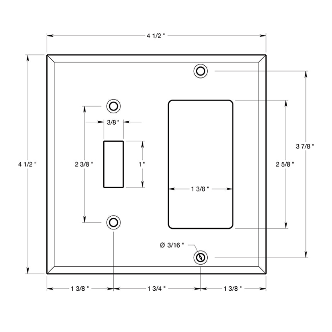 Deltana SWP4743 Wall Switch Plate Cover Deltana SWP4743 Wall Switch Plate Cover