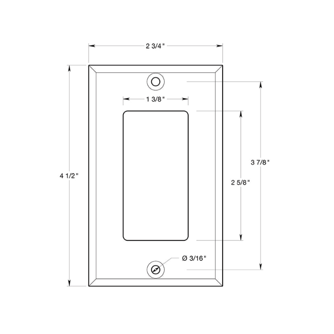 Deltana SWP4754 Wall Switch Plate Cover