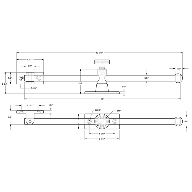 Deltana CSA10 Window Casement Stay Deltana CSA10 Window Casement Stay