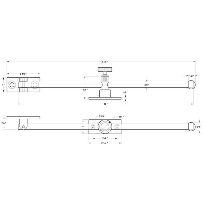 Deltana CSA12HD Window Casement Stay Deltana CSA12HD Window Casement Stay