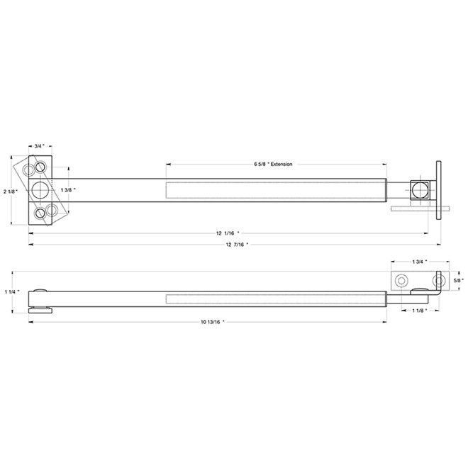 Deltana FCA12 Window Casement Stay