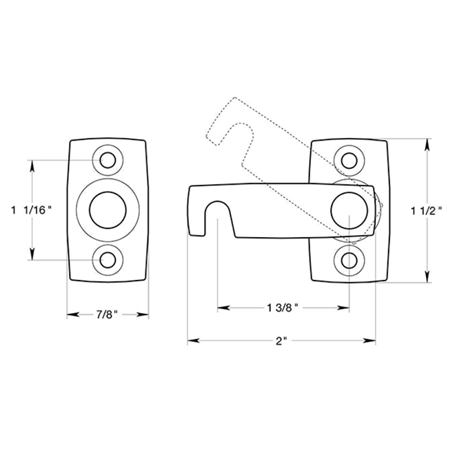 Deltana SB3178 Shutter Latch