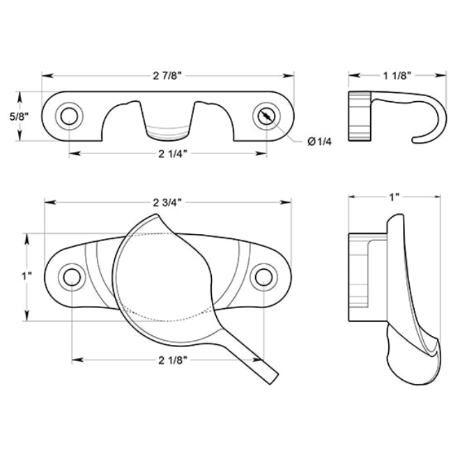 Deltana WLS9 Window Sash Lock