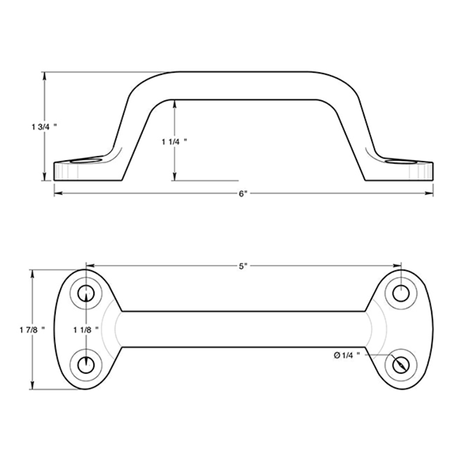 Deltana WP27 Window Sash Pull Deltana WP27 Window Sash Pull