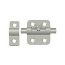 Deltana [2BBU15] Solid Brass Door Barrel Bolt - Traditional - Brushed Nickel Finish - 2" L