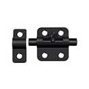 Deltana [2BBU19] Solid Brass Door Barrel Bolt - Traditional - Paint Black Finish - 2&quot; L