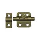 Deltana [2BBU5] Solid Brass Door Barrel Bolt - Traditional - Antique Brass Finish - 2" L